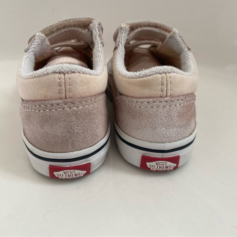 Vans Toddler Old Skool V sneakers in a light pink and suede, 6.5 - Picture 3 of 15